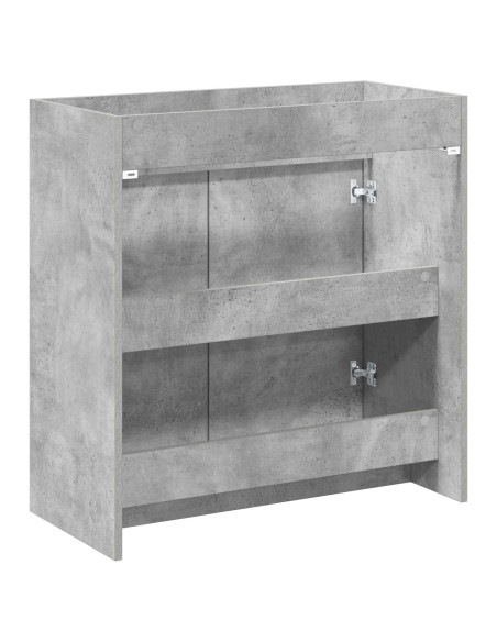 Mobiletto da Bagno Sotto Lavabo Grigio Cemento