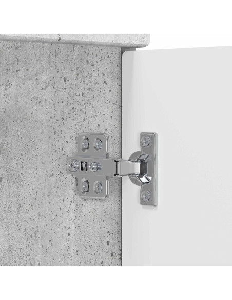 Mobiletto da Bagno Sotto Lavabo Grigio Cemento