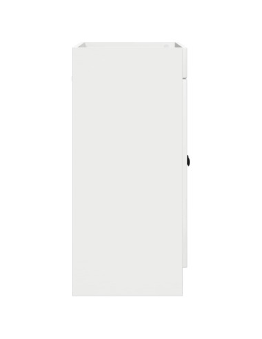 Mobiletto da bagno sotto il lavello Bianco Lucido