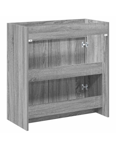 Mobiletto da Bagno Sotto Lavabo Sonoma grigio