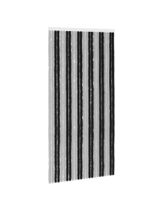 Tenda per insetti in chenille Grigio e Nero 100 x 200 cm 2