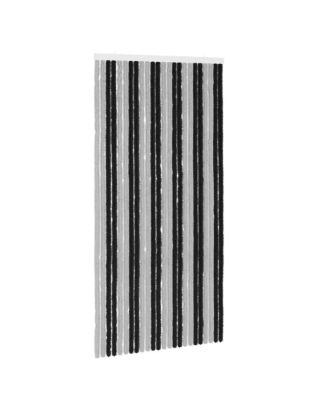 Tenda per insetti in chenille Grigio e Nero 100 x 200 cm