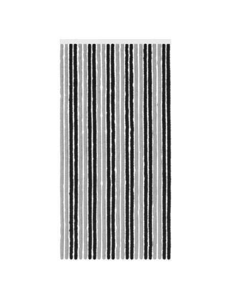 Tenda per insetti in chenille Grigio e Nero 100 x 200 cm