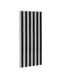 Tenda per insetti in chenille Grigio e Nero 100 x 220 cm 2
