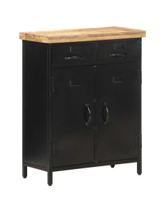 Credenza 60x30x76 cm in Legno di Mango Grezzo