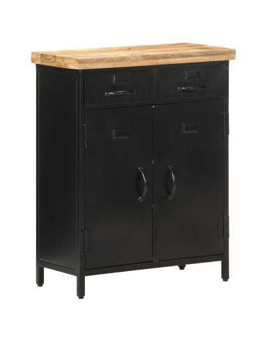 Credenza 60x30x76 cm in Legno di Mango Grezzo