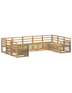 Set divani Legno di Acacia Massello 2