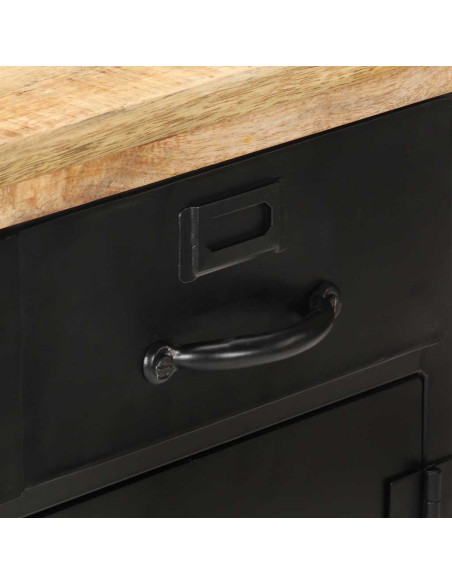 Credenza 60x30x76 cm in Legno di Mango Grezzo