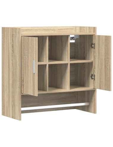 Scaffale da parete A parete Rovere Sonoma 80 x 36 x 80 cm