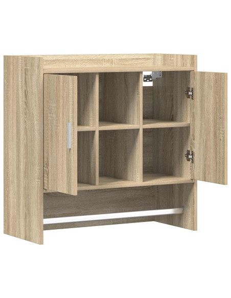 Scaffale da parete A parete Rovere Sonoma 80 x 36 x 80 cm
