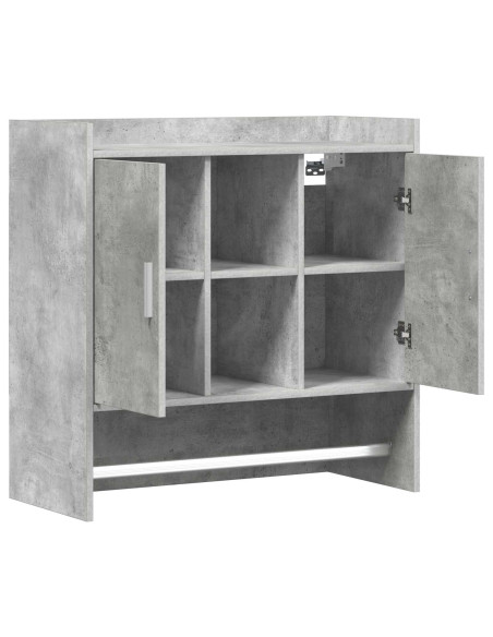 Scaffale da parete A parete Grigio Cemento 80 x 36 x 80 cm