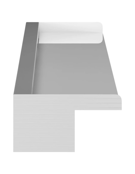 Fontana per Piscina a Cascata con LED in Acciaio Inox 110 cm