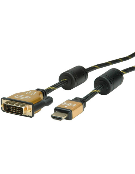 CAVO DVI/D-HDMI 1MT M/M DVI(24+1) 3840X2160 @30HZ