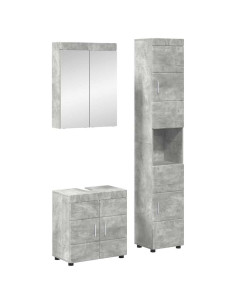 Set di mobili per il bagno TULUM 3 pcs Grigio cemento