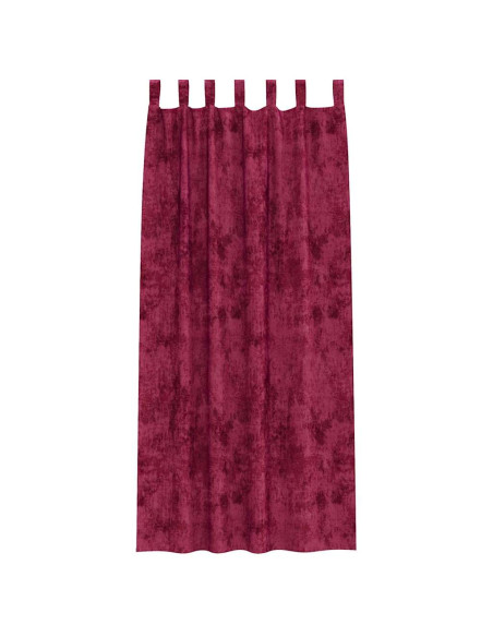 Tende in Velluto 2 pcs Rosso vino 245 x 140 cm Velluto