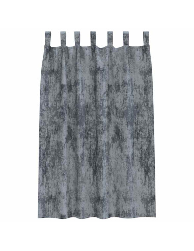 Tende in Velluto 2 pcs Grigio Argento 175 x 140 cm Velluto