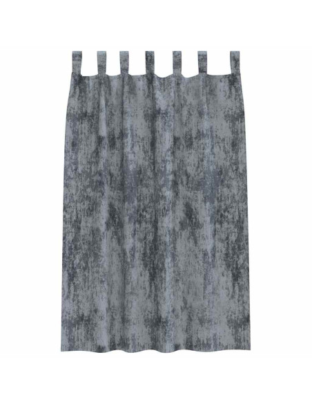 Tende in Velluto 2 pcs Grigio Argento 175 x 140 cm Velluto