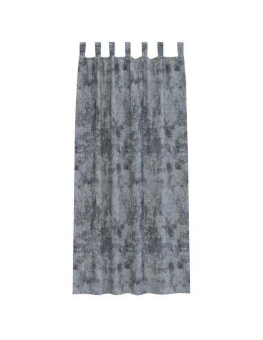 Tende in Velluto 2 pcs Grigio Argento 245 x 140 cm Velluto
