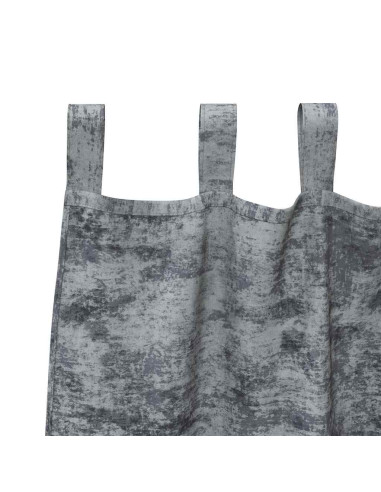 Tende in Velluto 2 pcs Grigio Argento 245 x 140 cm Velluto
