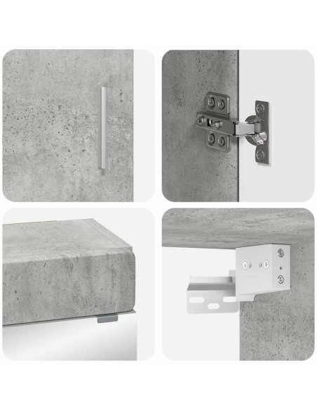 Set di mobili per il bagno TULUM 3 pcs Grigio cemento