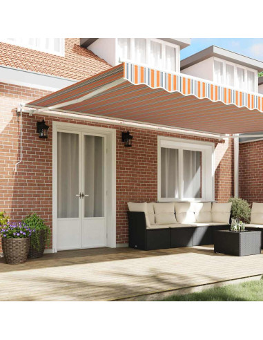 Tenda retrattile Multicolore 500 × 350 cm Tessuto e Alluminio