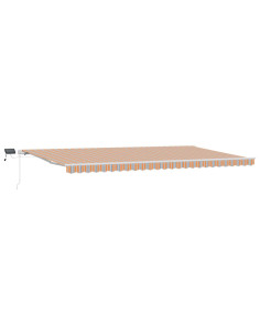 Tenda retrattile Multicolore 600 × 350 cm Tessuto e Alluminio 2
