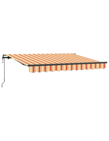 Tenda Retrattile Giallo e Arancione 250 x 200 cm Tessuto