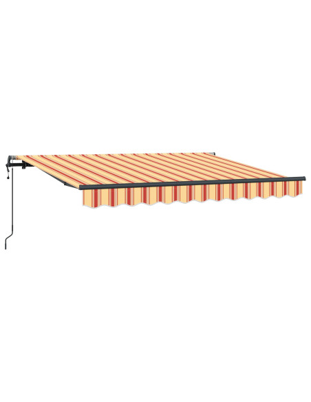 Tenda Retrattile Giallo e Arancione 250 x 200 cm Tessuto
