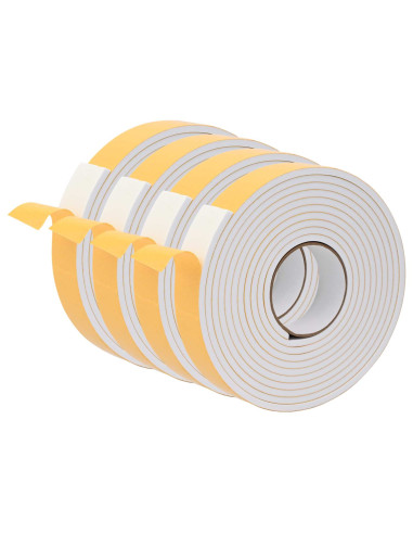 Nastro adesivo in schiuma 4 pcs Bianco 30mm x 5m Schiuma CR
