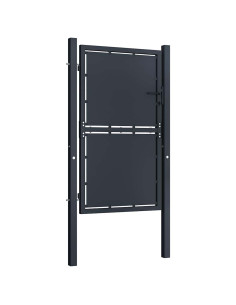 Cancello da Giardino in Acciaio 100x200 cm Antracite