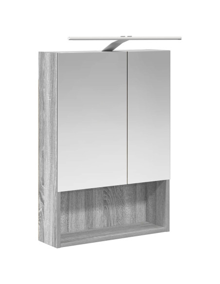 Set di Armadi da Bagno 5 pcs Sonoma grigio Legno ingegnerizzato