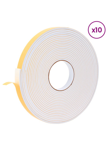 Nastro adesivo in schiuma 10 pcs Bianco 20mm x 10m Schiuma CR