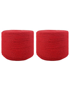 Corda 2 pcs Rosso Cotone