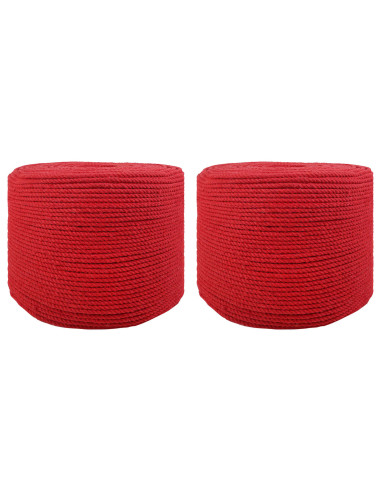 Corda 2 pcs Rosso Cotone