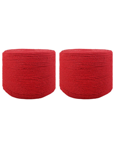 Corda 2 pcs Rosso Cotone