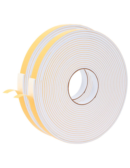 Nastro adesivo in schiuma 2 pcs Bianco 20mm x 10m Schiuma CR