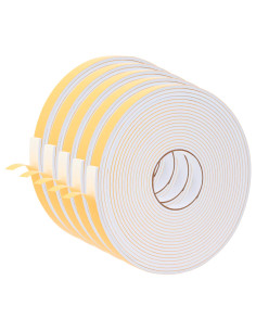 Nastro adesivo in schiuma 5 pcs Bianco 20mm x 10m Schiuma CR 2