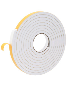 Nastro adesivo in schiuma 10 pcs Bianco 15mm x 5m Schiuma CR 2