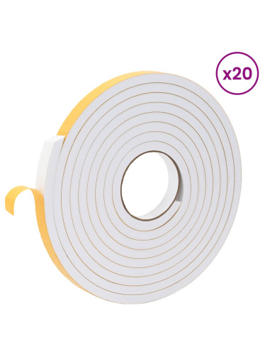 Nastro adesivo in schiuma 20 pcs Bianco 15mm x 5m Schiuma CR