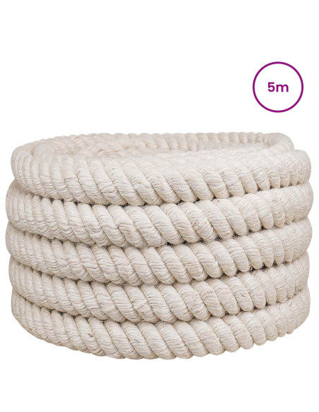 Corda di Juta Bianco 100% juta Tossa
