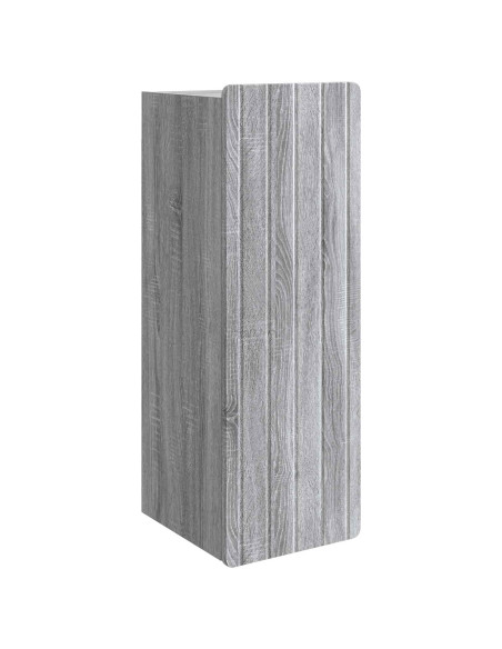 Mobiletto a muro Sonoma grigio 33 x 34,5 x 94 cm