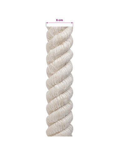 Corda di Juta Bianco 100% juta Tossa