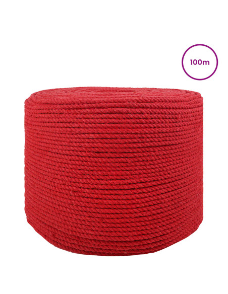 Corda 2 pcs Rosso Cotone