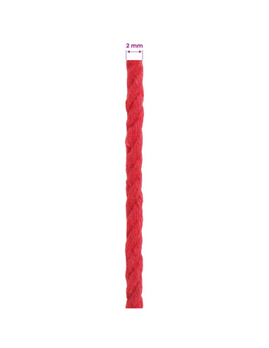 Corda 2 pcs Rosso Cotone