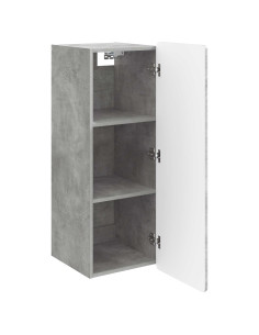Mobiletto a muro Grigio Cemento 33 x 34,5 x 94 cm 2