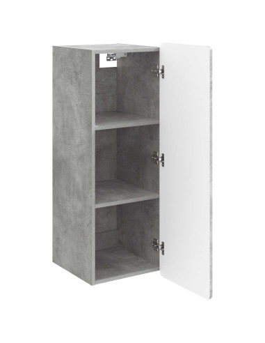 Mobiletto a muro Grigio Cemento 33 x 34,5 x 94 cm