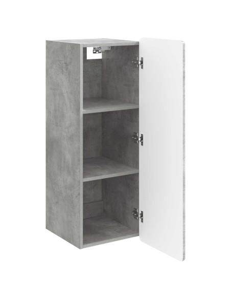 Mobiletto a muro Grigio Cemento 33 x 34,5 x 94 cm