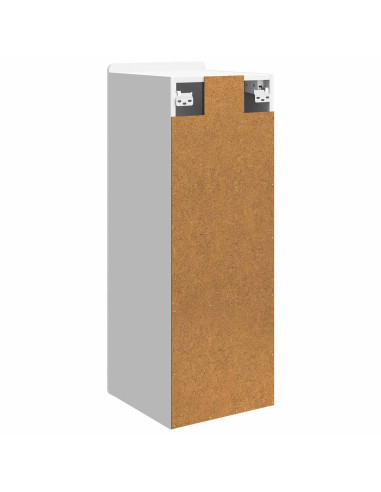 Mobiletto a muro Bianco Lucido 33 x 34,5 x 94 cm