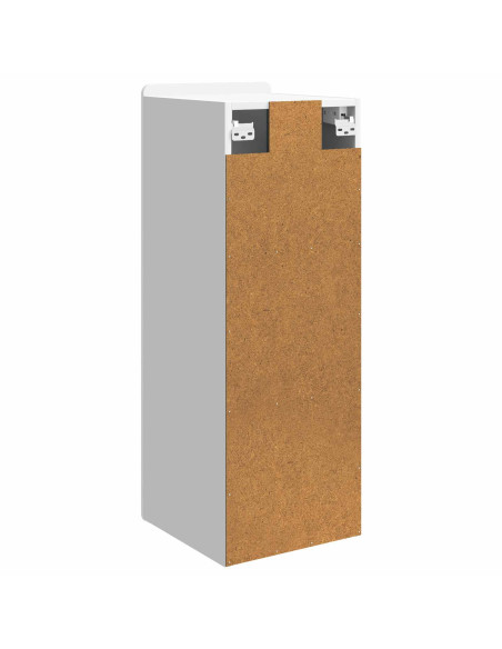 Mobiletto a muro Bianco Lucido 33 x 34,5 x 94 cm