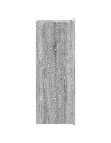 Mobiletto a muro Sonoma grigio 33 x 34,5 x 94 cm